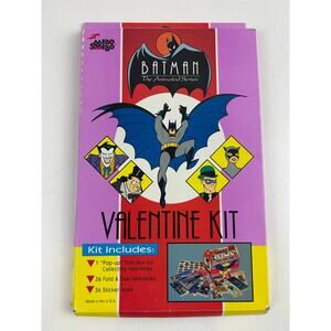 Vintage 1992 Batman The Animated Series Valentine Kit Mello Smello Made in USA
